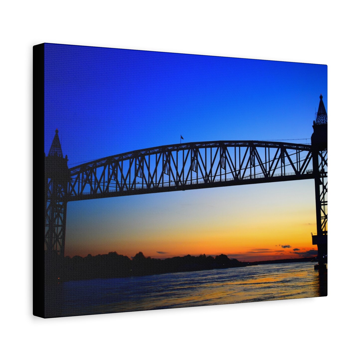 Canvas Print - Cape Cod Canal Sunset Photograph