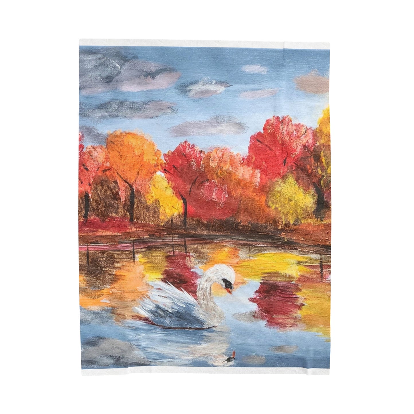 An Autumn Day Velveteen Plush Blanket