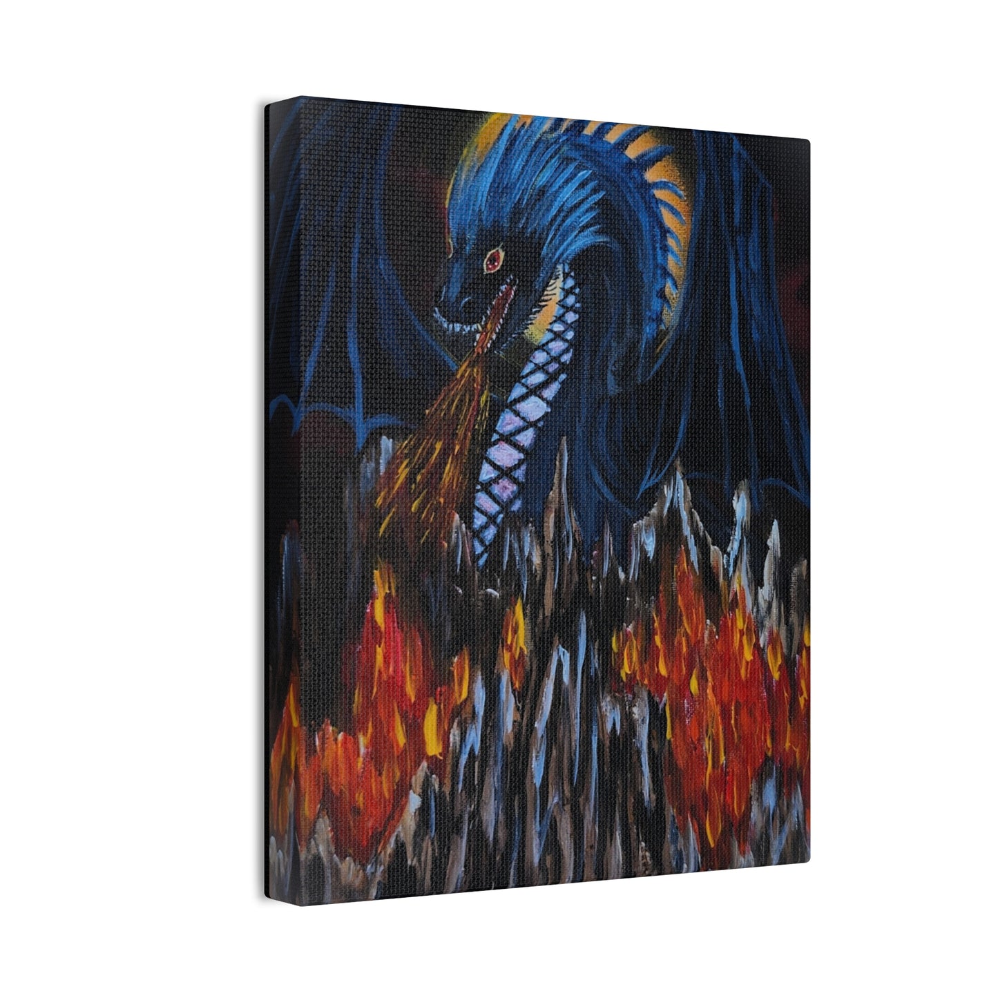 Ice Fire Canvas Stretched, 0.75"