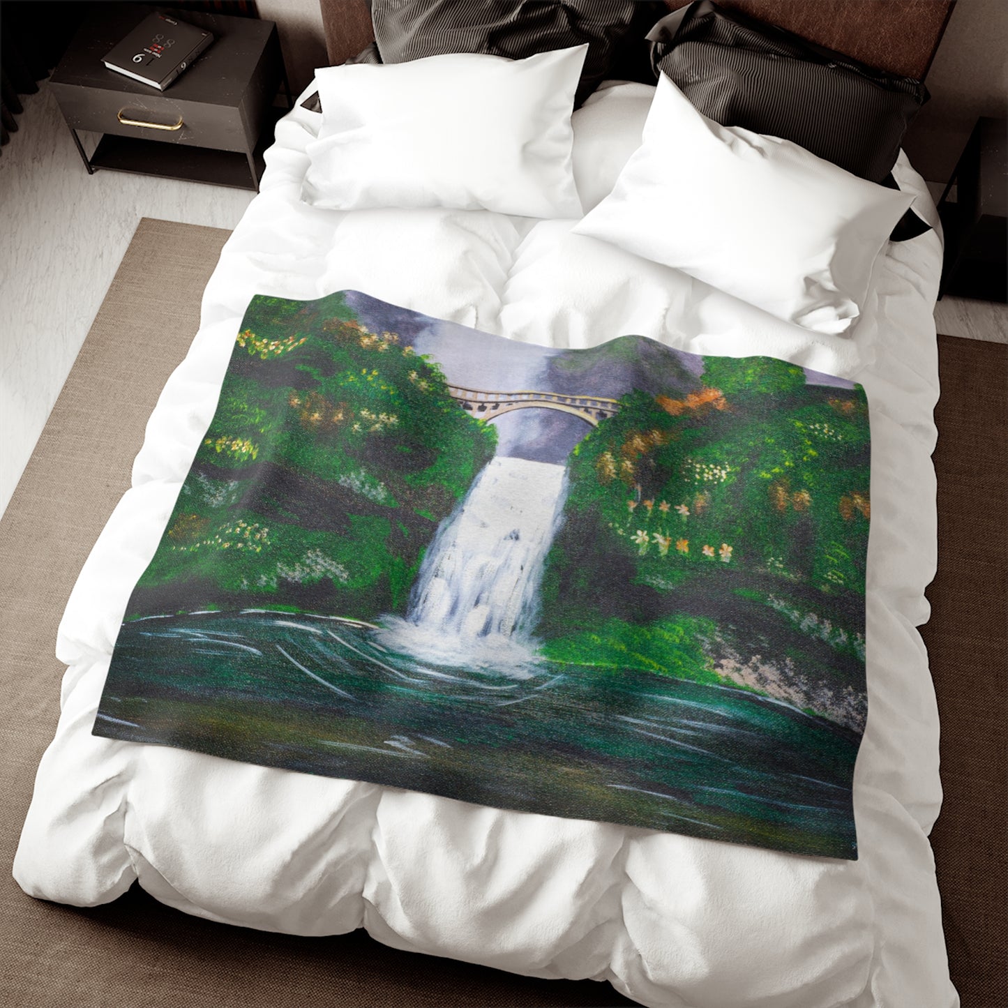 Grand Waterfall Sweatshirt Blanket