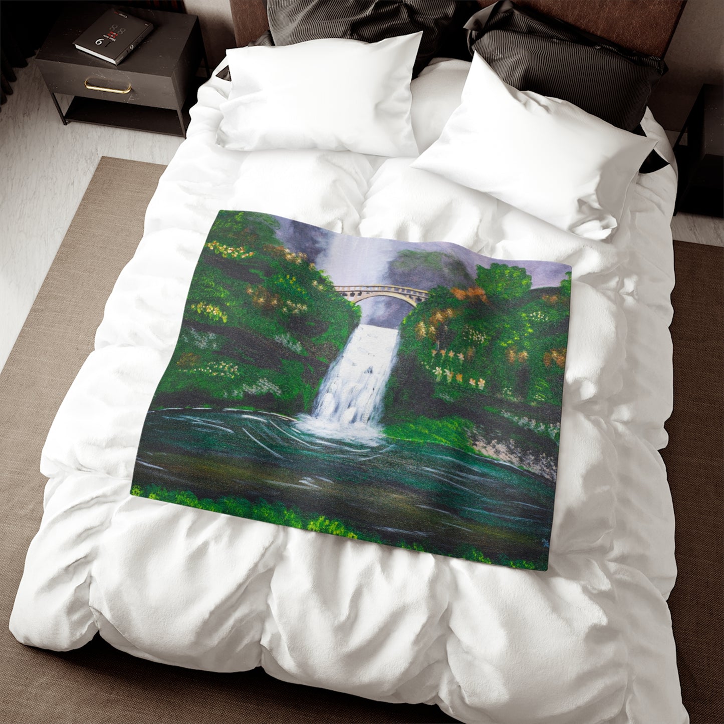 Grand Waterfall Sweatshirt Blanket