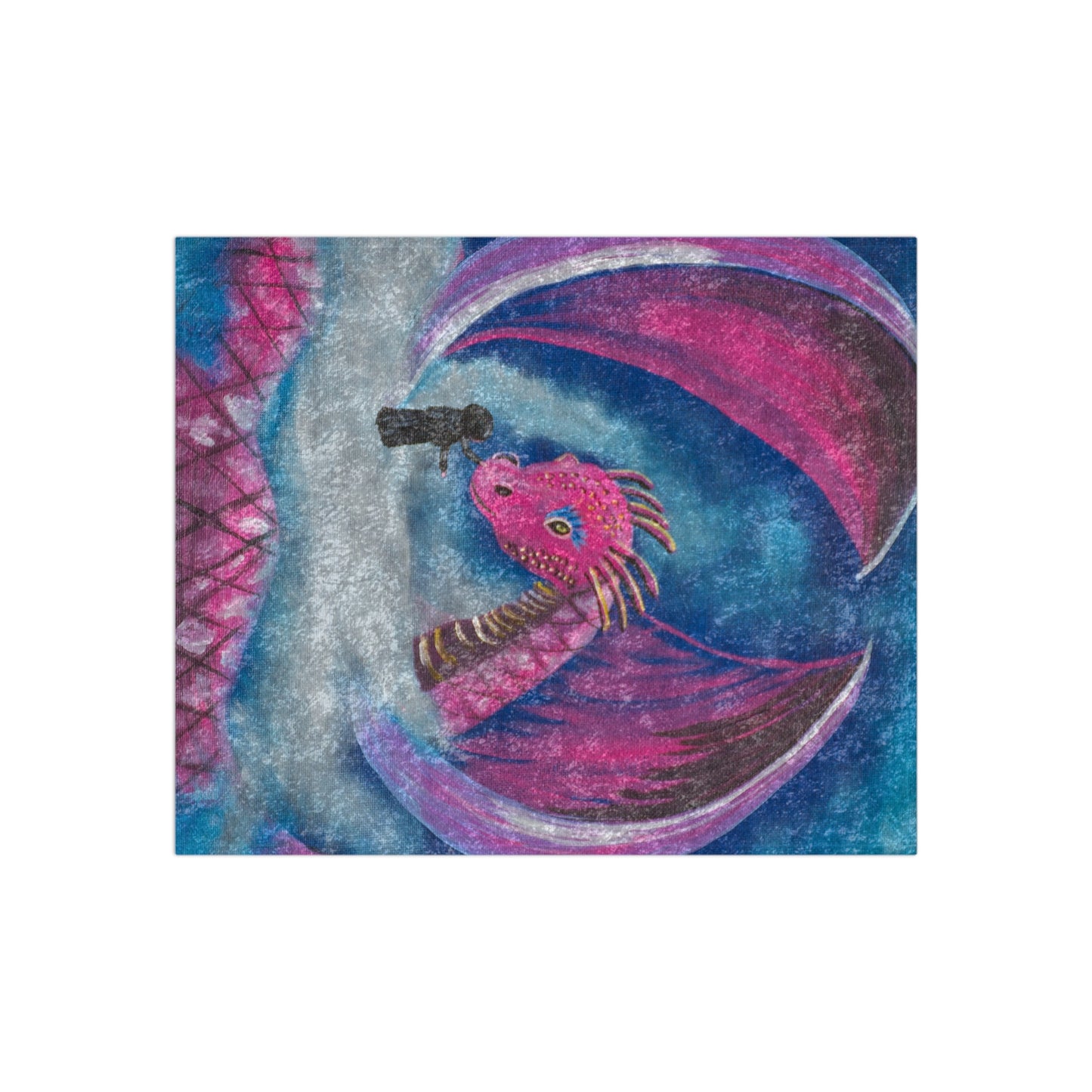 Sorcerer Dragon Crushed Velvet Blanket