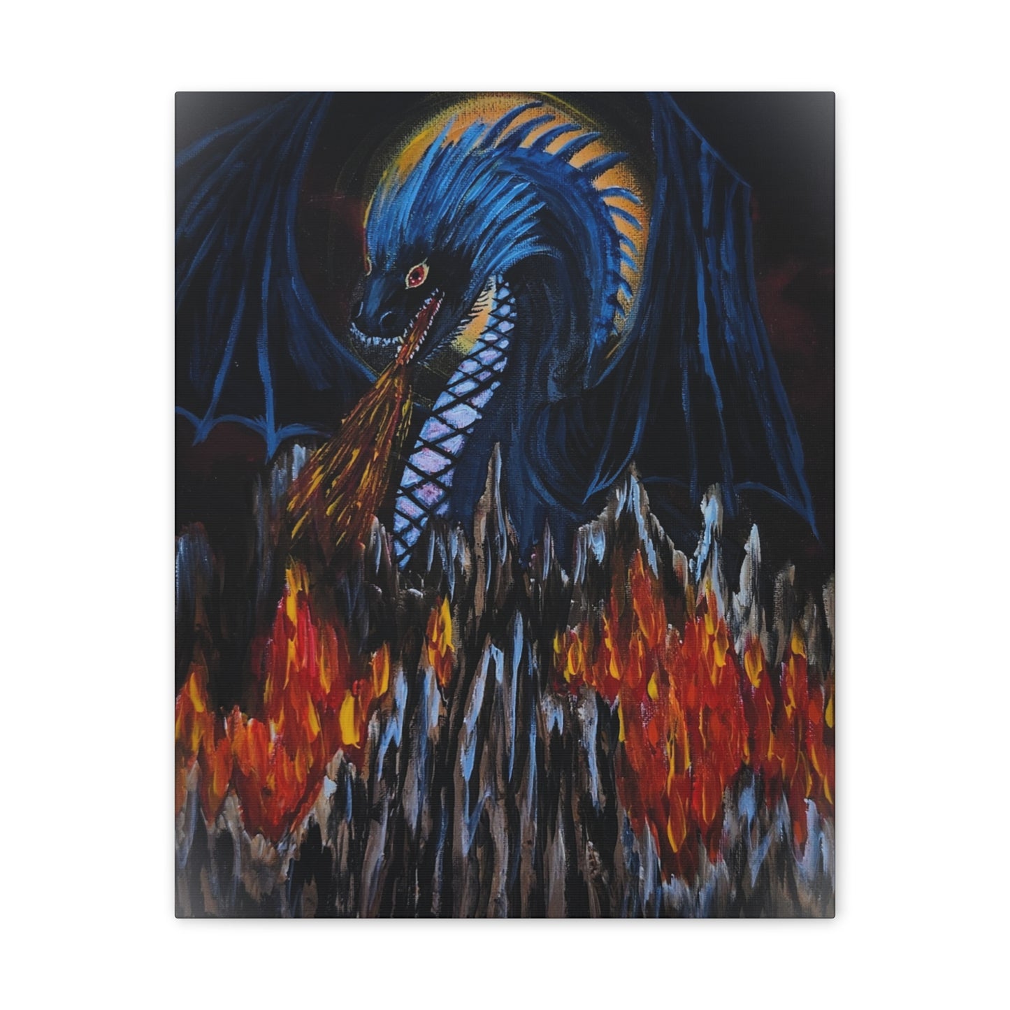 Ice Fire Canvas Stretched, 0.75"