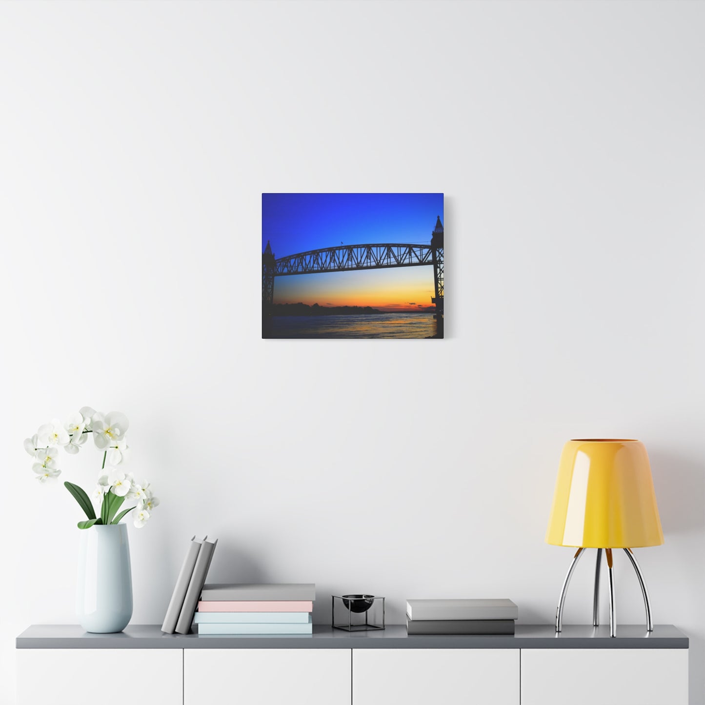 Canvas Print - Cape Cod Canal Sunset Photograph