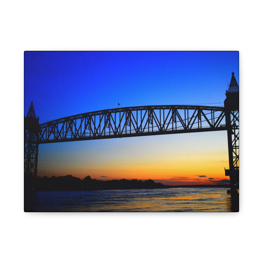 Canvas Print - Cape Cod Canal Sunset Photograph