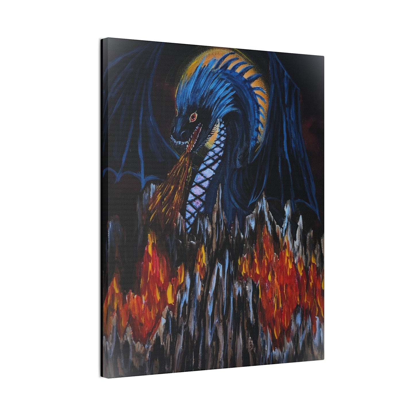 Ice Fire Canvas Stretched, 0.75"