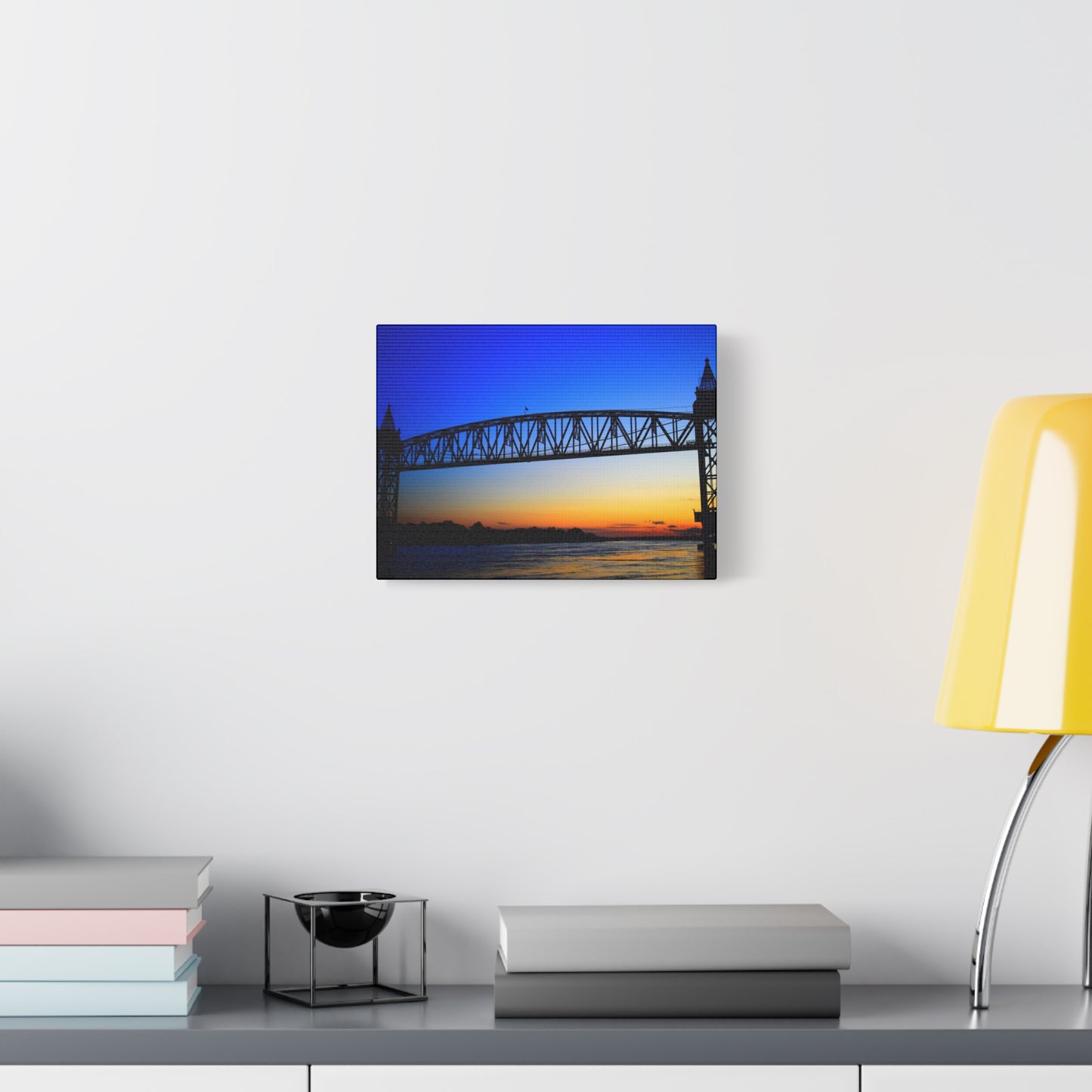 Canvas Print - Cape Cod Canal Sunset Photograph