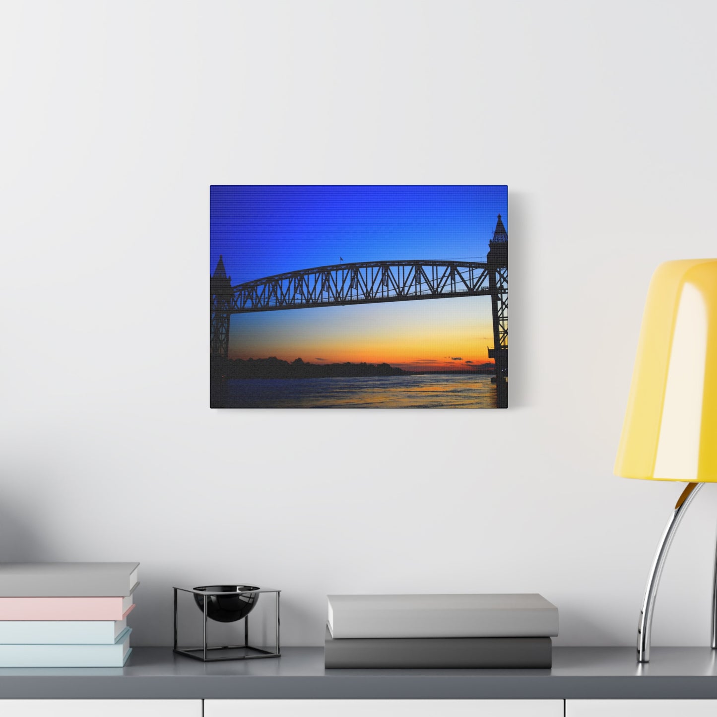 Canvas Print - Cape Cod Canal Sunset Photograph