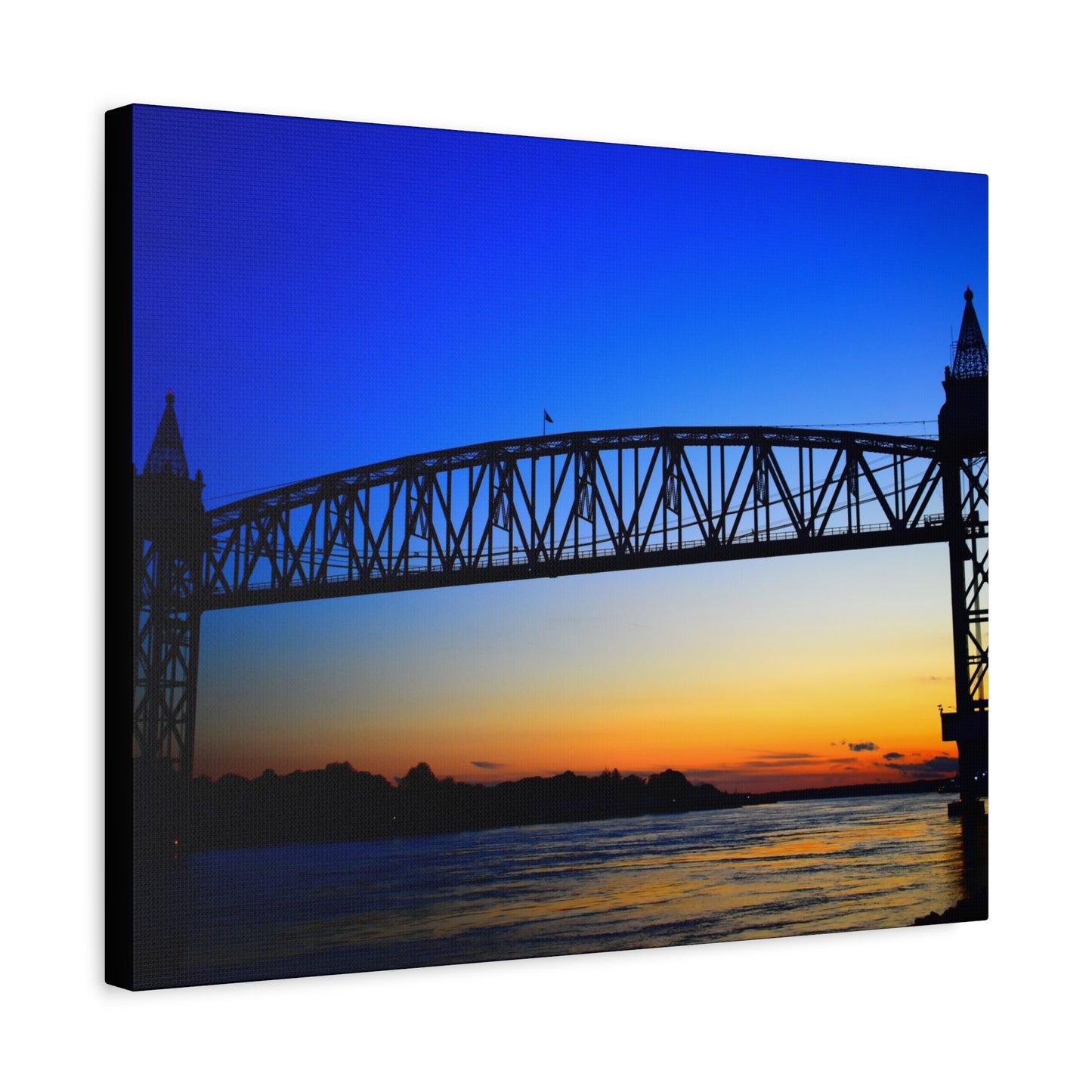 Canvas Print - Cape Cod Canal Sunset Photograph