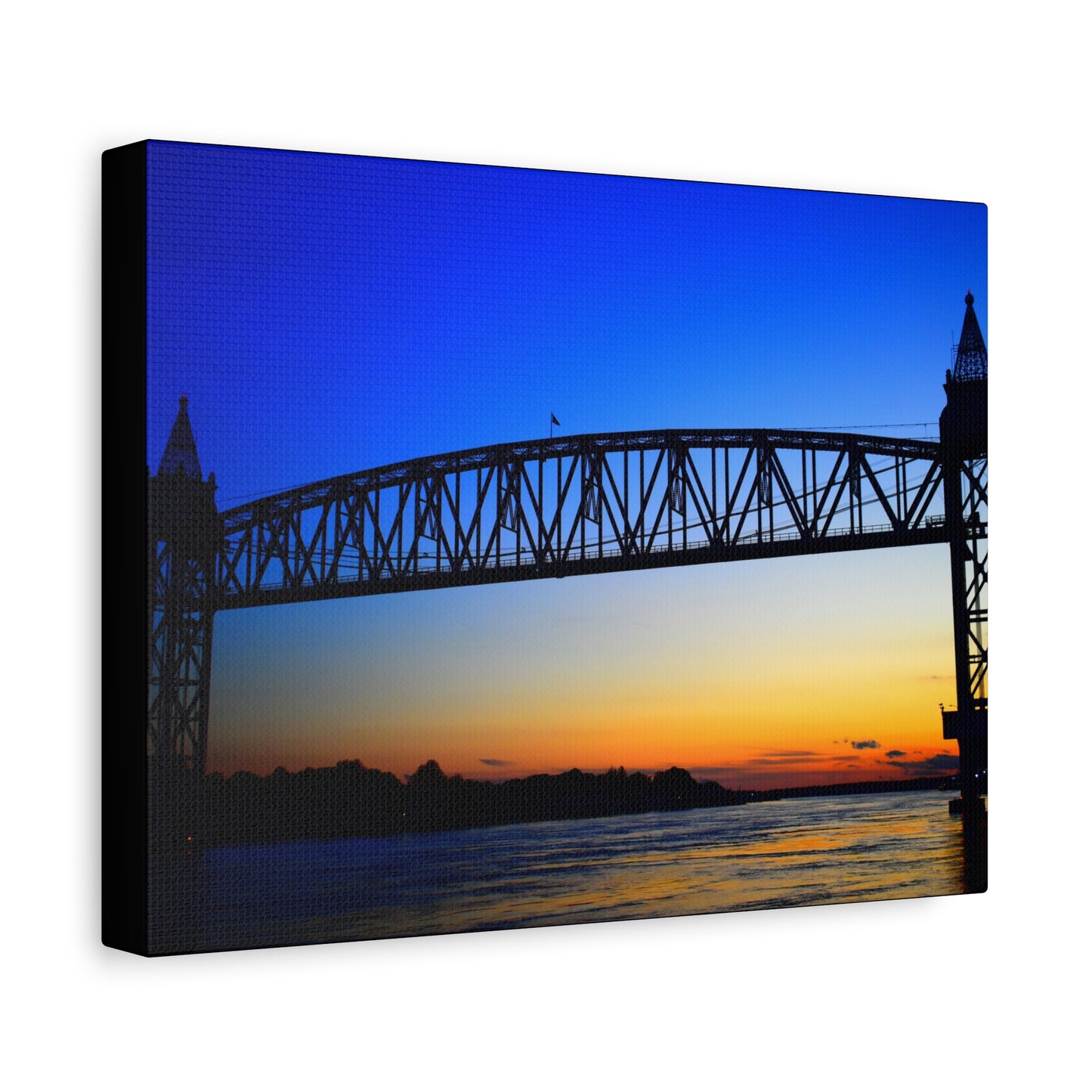 Canvas Print - Cape Cod Canal Sunset Photograph