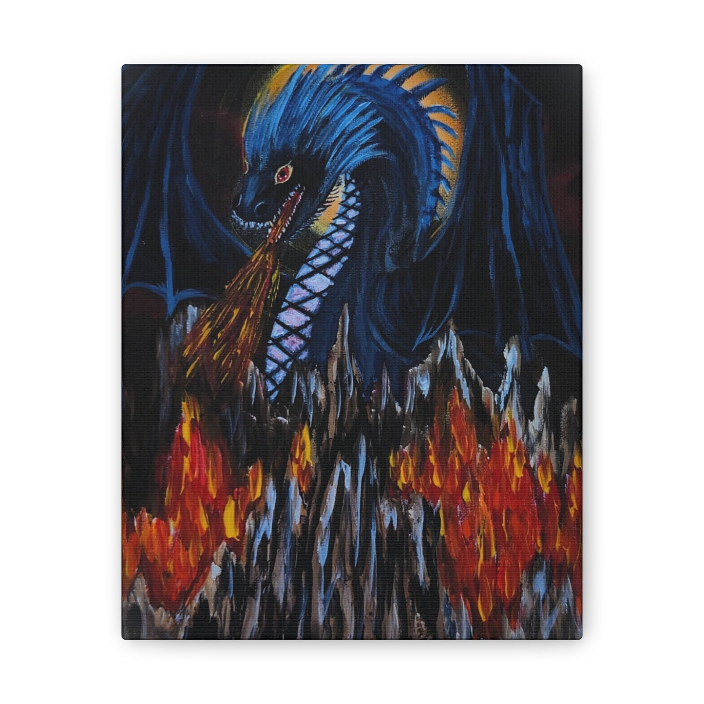 Ice Fire Canvas Stretched, 0.75"